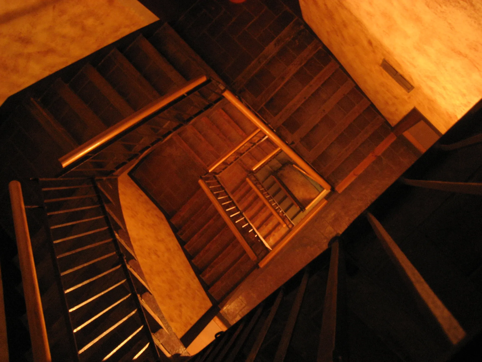 Photo of Escher-like stairs in a Barcelona apartment building