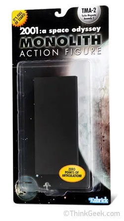 “Monolith Action Figure. Zero (0) points of articulation. Helps your other action figures evolve”.…
