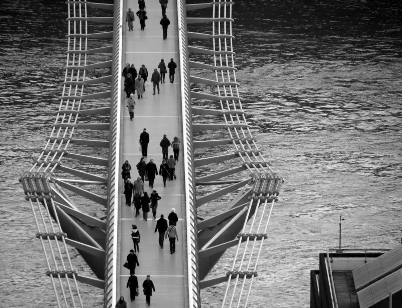 The London Millennium Footbridge, January 10 2011 – Documentary & Street Photos – feed it to the…