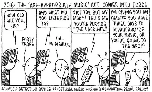 267. Age-appropriate Music (by tom gauld)
