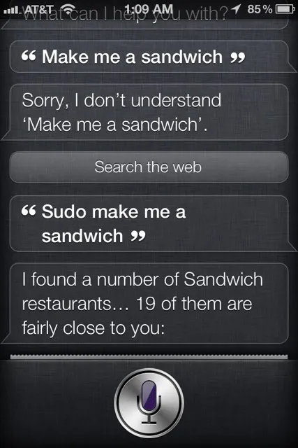 Sudo make me a sandwich