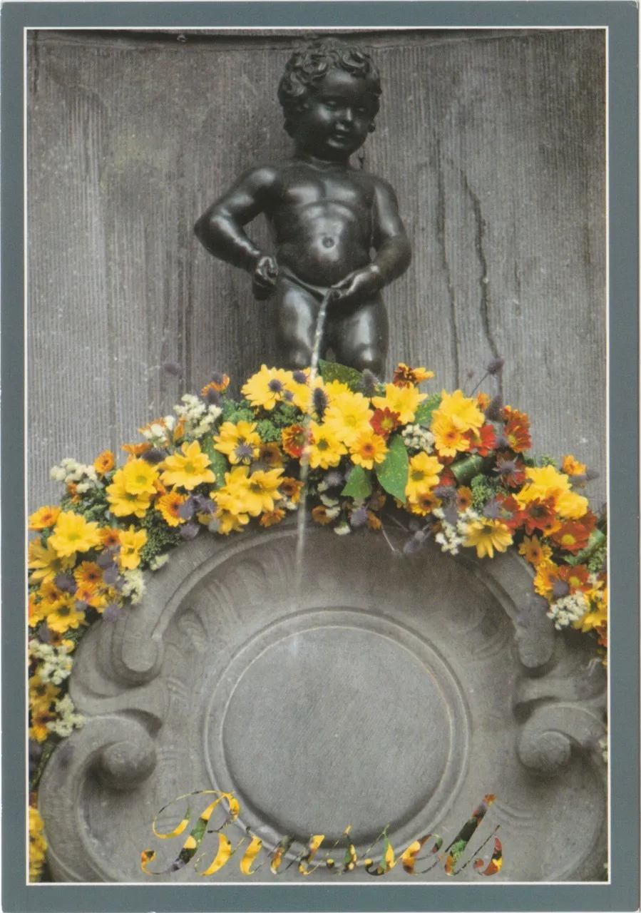This week’s postcard metaphor: Little Man Pee pisses on Brussels