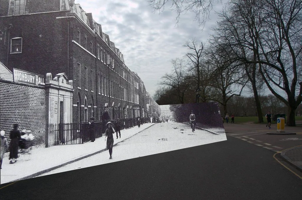 A set of then/now merges for the Newington Green/Highbury area